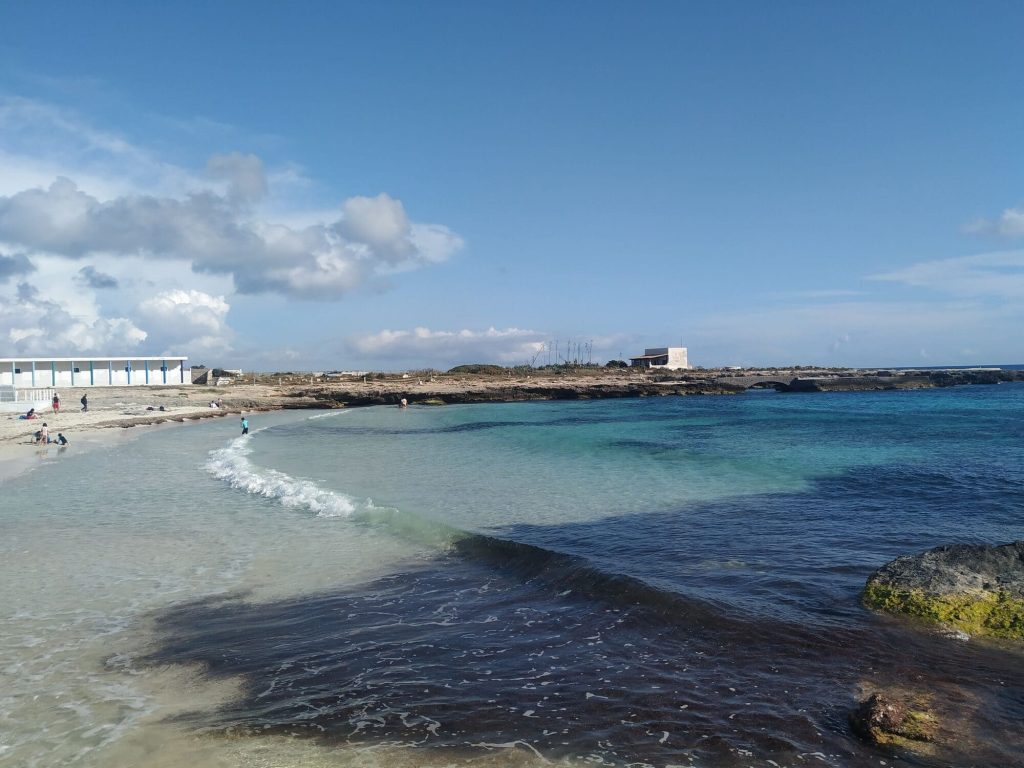 Lido Burrone beach is situated in Favignana.