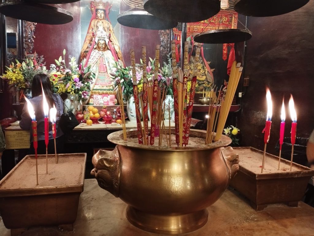 Templo de Man Mo en Central Hong Kong