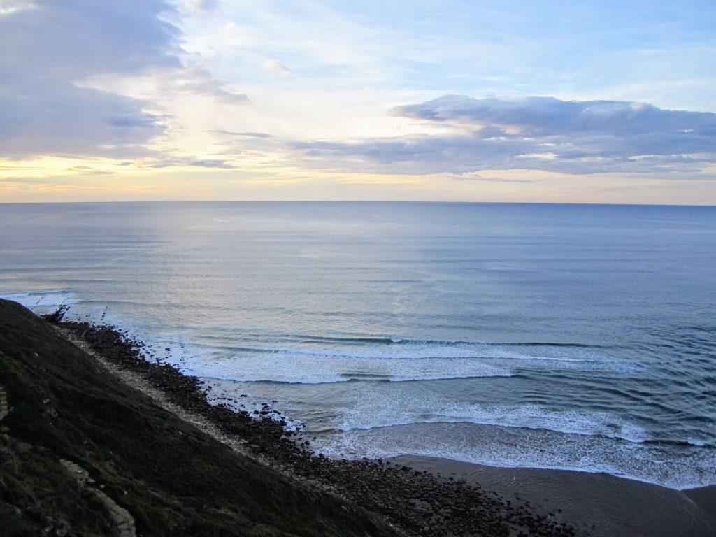 Landscape at Punta Galea during sunset