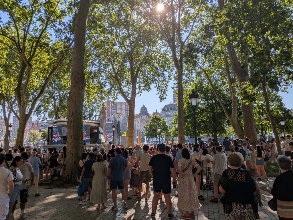 Evento en el Parque del Arenal, en Bilbao