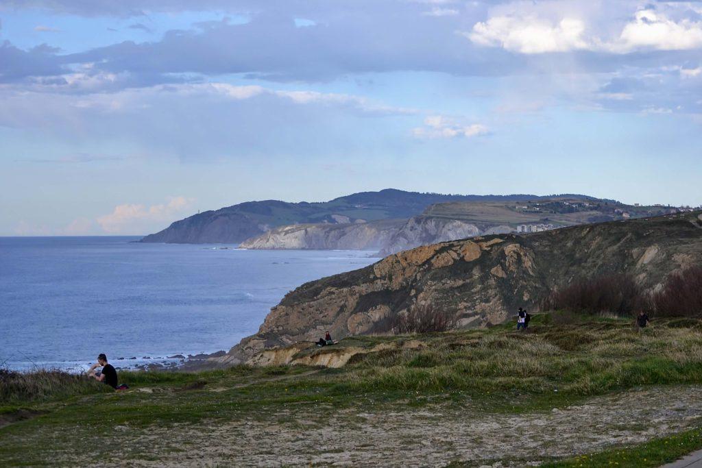 Cliffs of Punta Galea at sunset