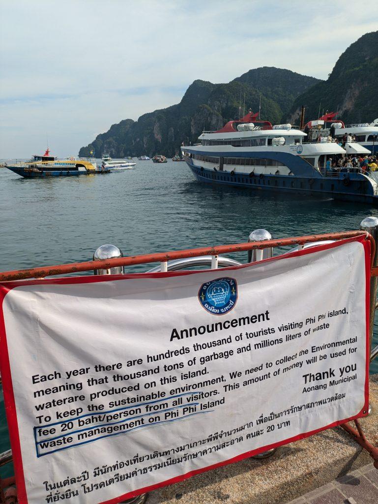 Impuesto medioambiental en Koh Phi Phi