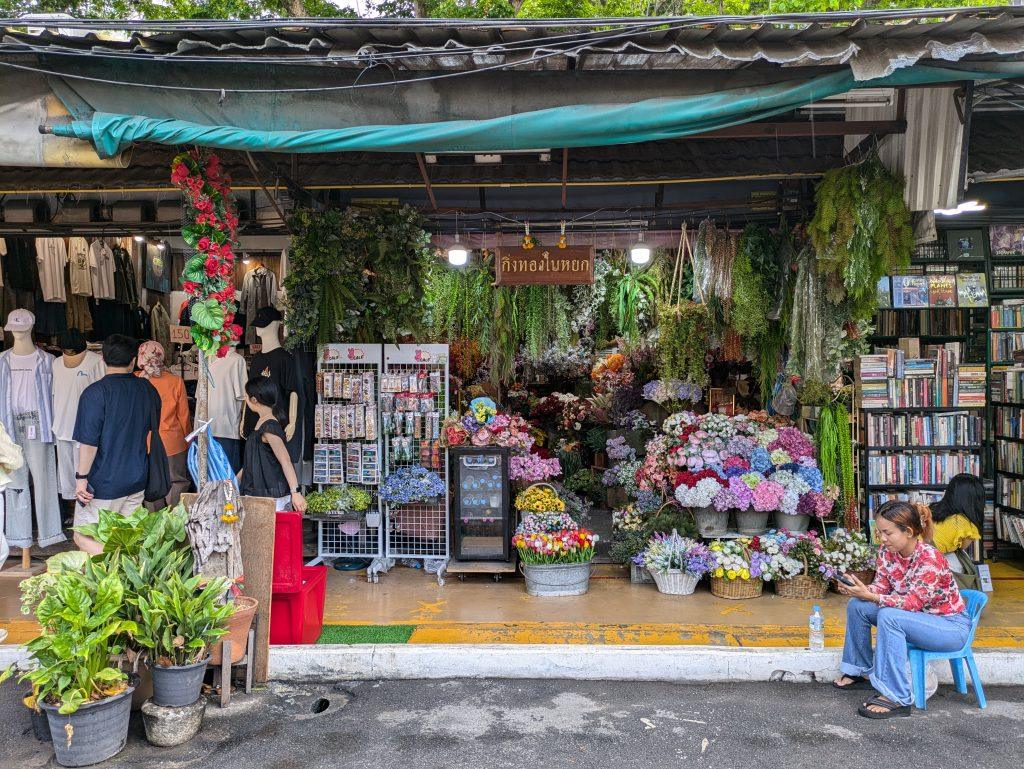 Puesto de flores, plantas y semillas en Chatuchak Weekend Market