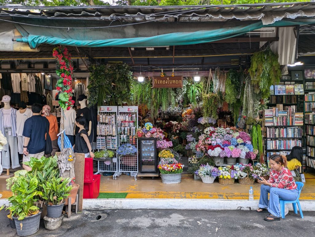 Puesto de flores, plantas y semillas en Chatuchak Weekend Market
