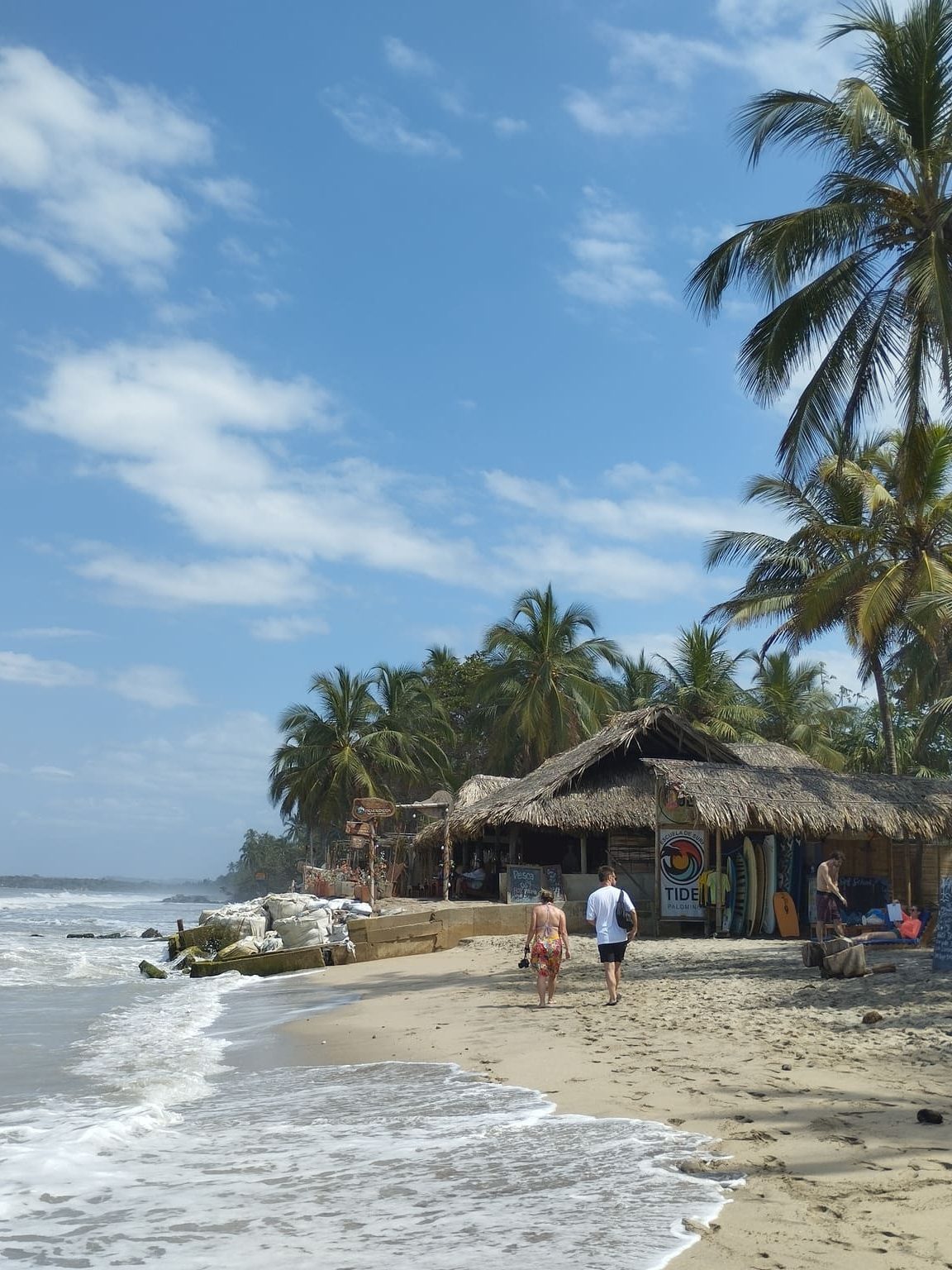 Playa tropical en Palomino