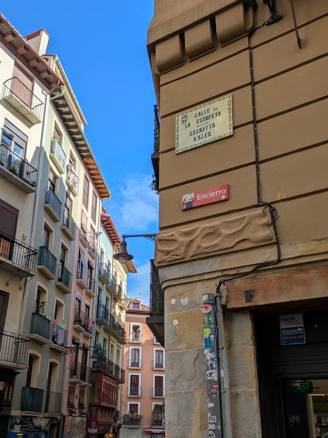 Curva de Estafeta, clave en los encierros de San Fermín