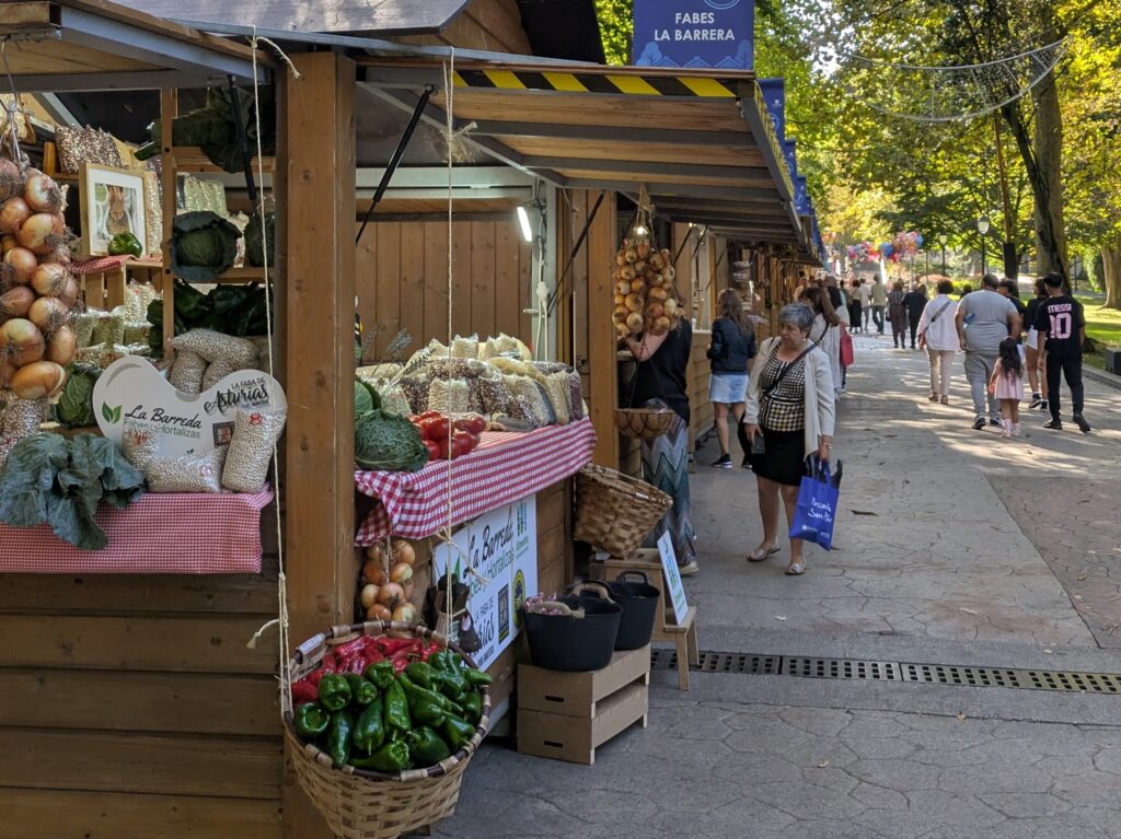 Mercado popular en el Campo San Francisco