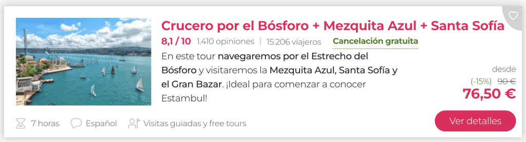 Precios de Estambul y posibles ofertas