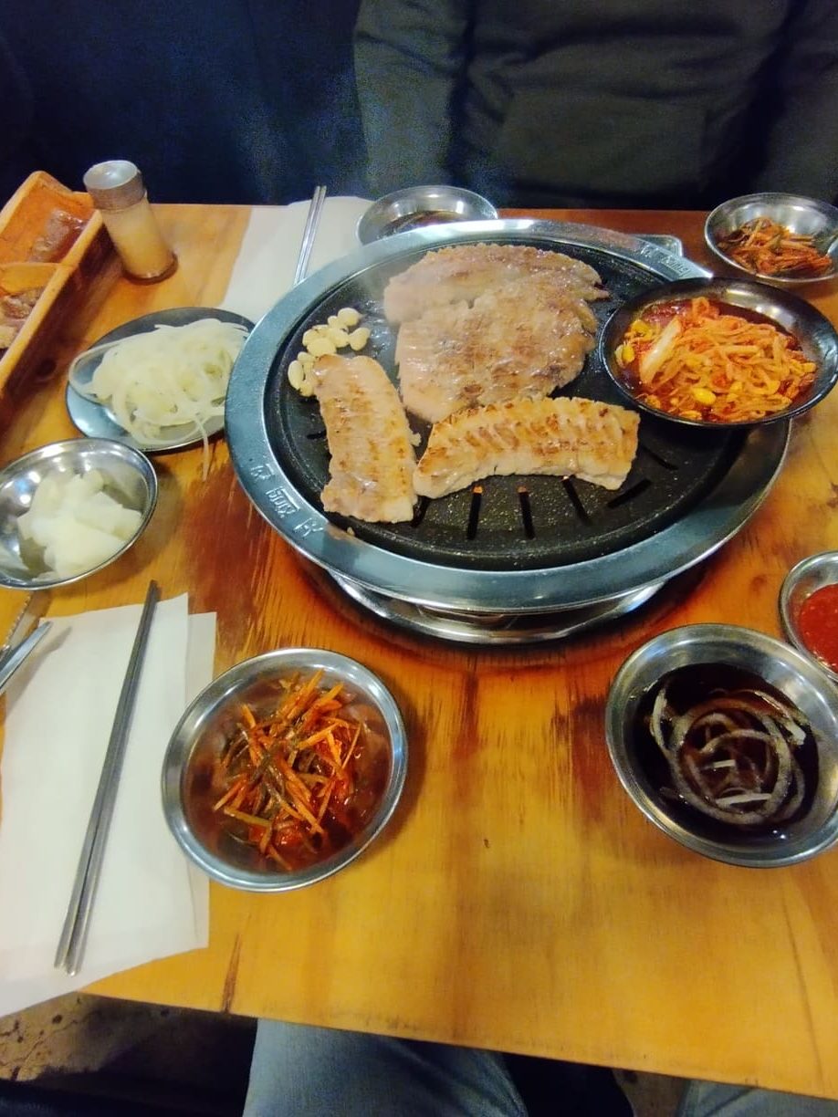 Típica barbacoa coreana