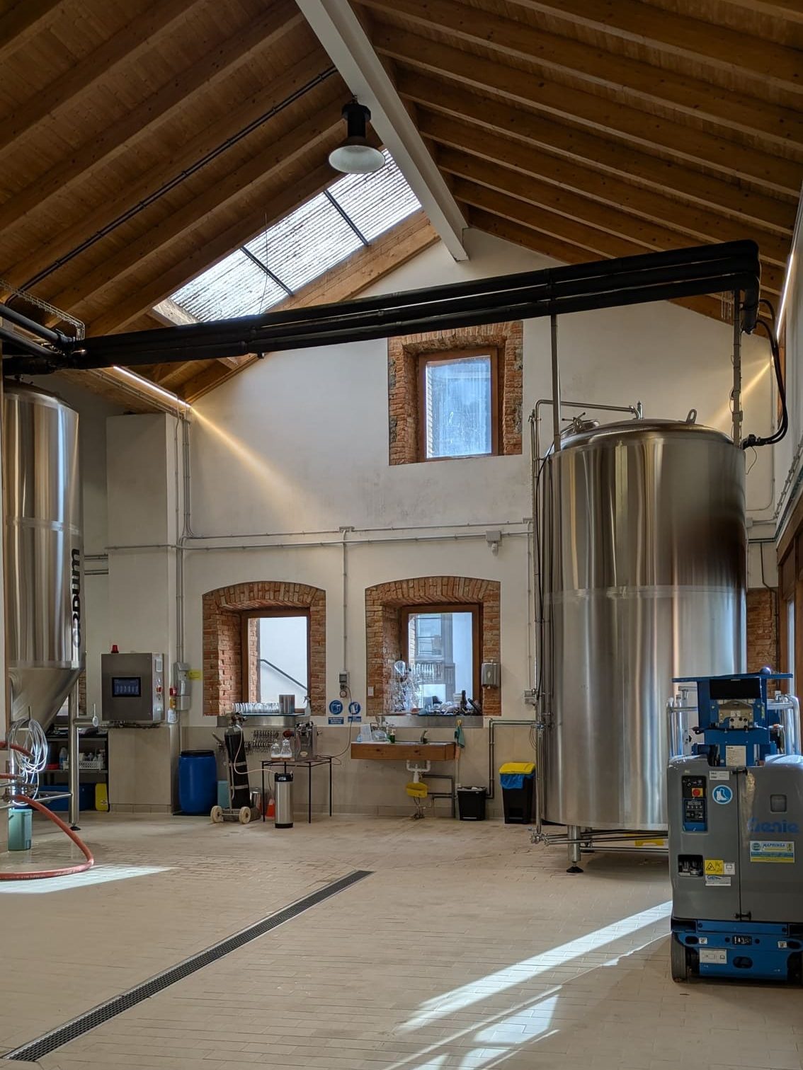 Sala de guarda en la fábrica de cerveza Ordum