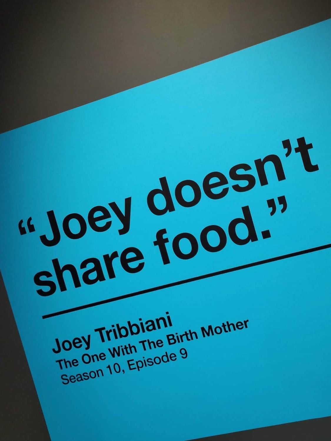 Cartel de The Friends Experience en Nueva York.